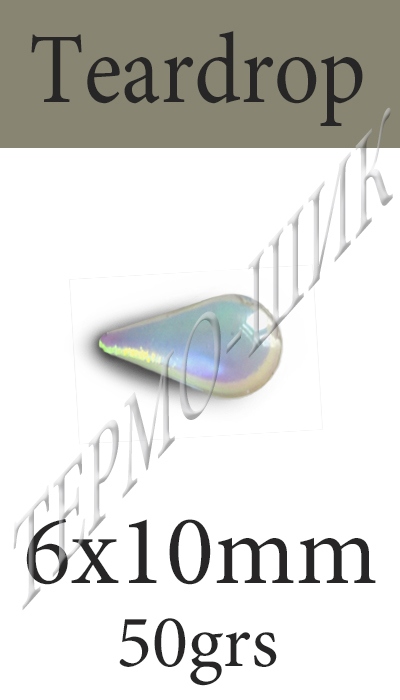  Color-Stone Teardrop 6x10mm